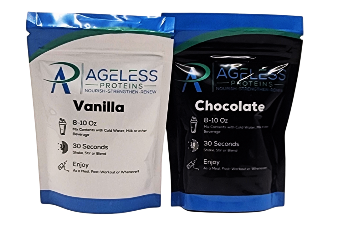 Free!  Ageless Proteins Sample Pack